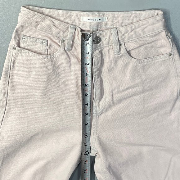 PacSun 90's Boyfriend Junior's Size 25 Pink Denim Jeans - Picture 5 of 11
